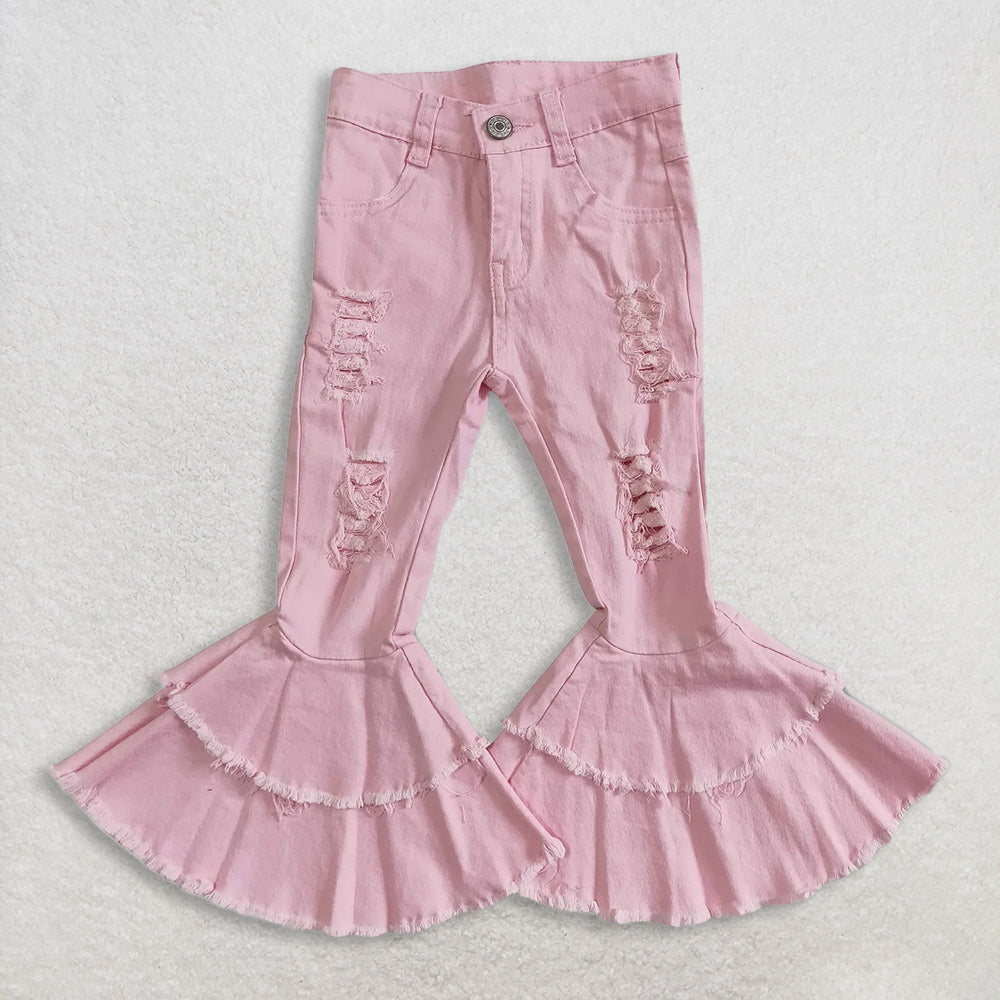 RTS NO MOQ Sibling baby girl clothes hooded long-sleeved sets and top and jeans pants