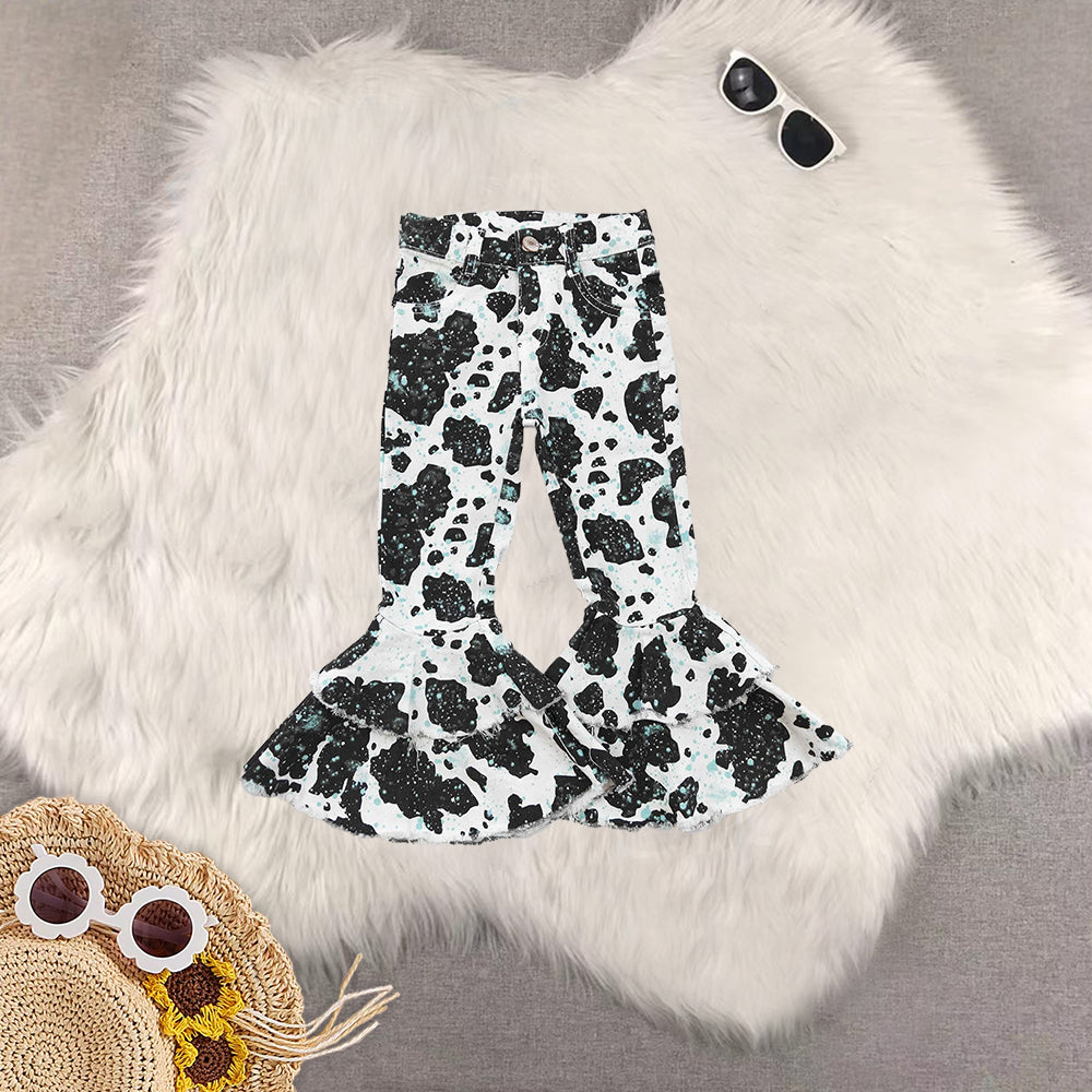 RTS NO MOQ Baby Girls Clothes Jeans: Flared & Ripped