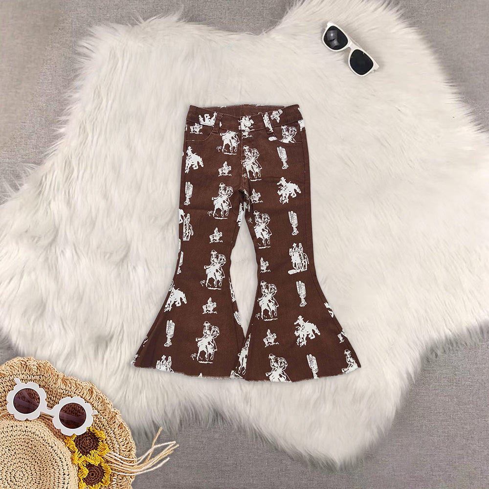 RTS NO MOQ Baby Girls Clothes Jeans: Flared & Ripped