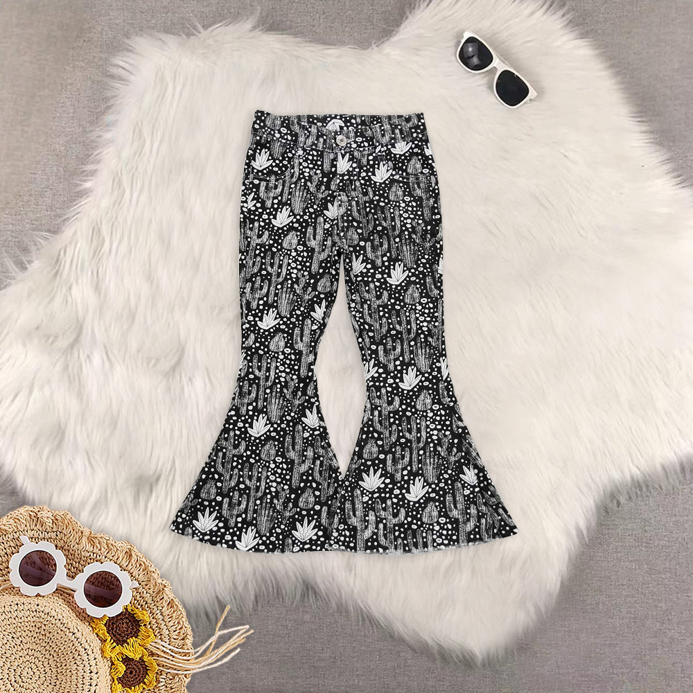 RTS NO MOQ Baby Girls Clothes Jeans: Flared & Ripped