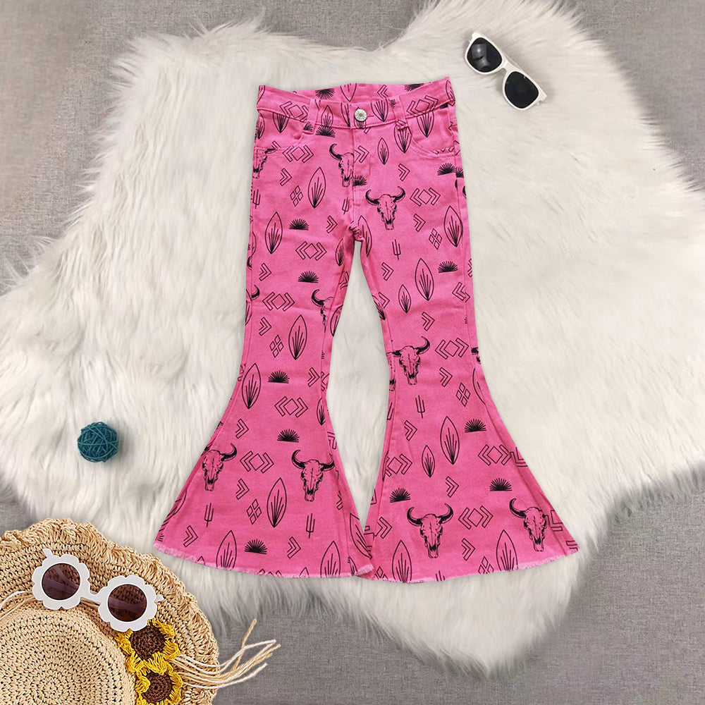 RTS NO MOQ Baby Girls Clothes Jeans: Flared & Ripped