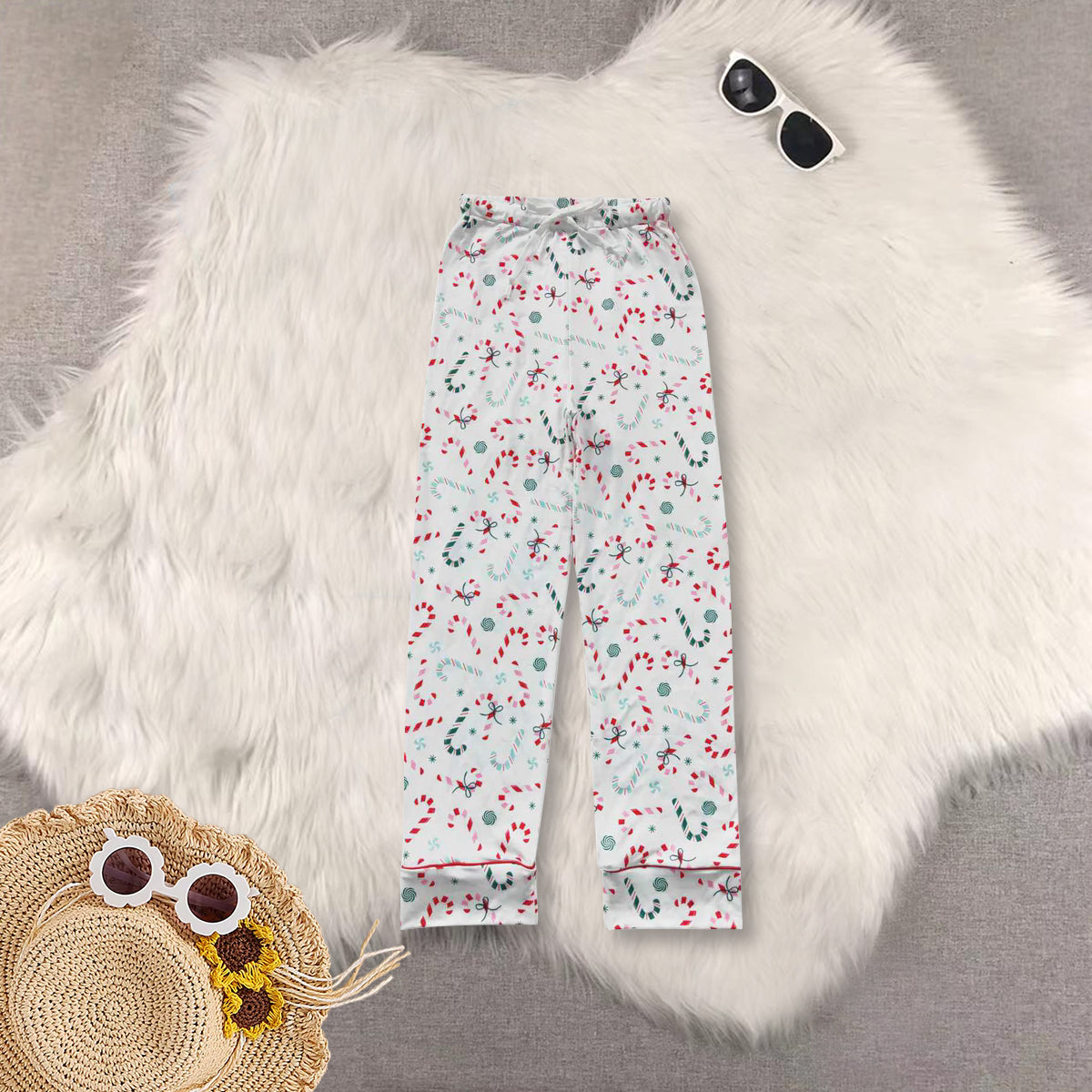 RTS NO MOQ Sibling baby Girls Boys Christmas long sleeve pants sets 2 and rompers 2 and dress and adult pants Clothes