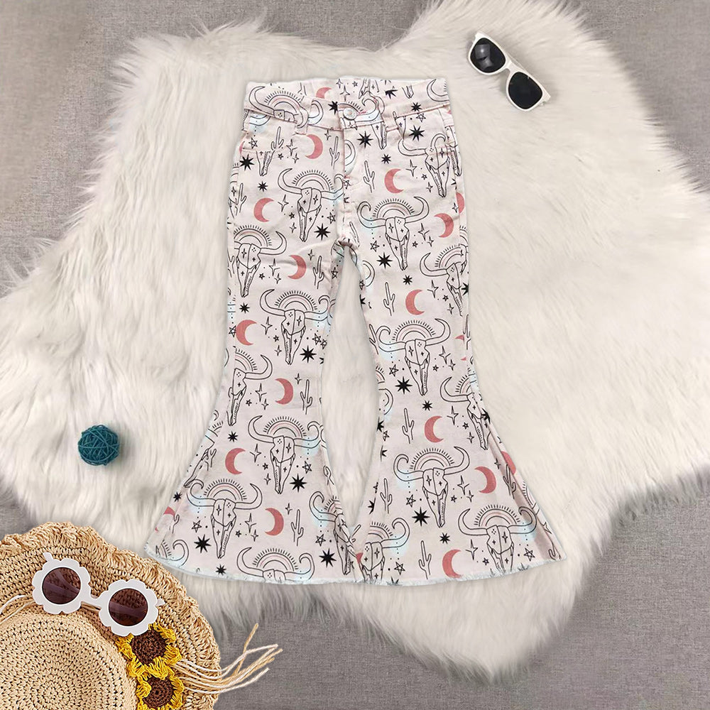 RTS NO MOQ Baby Girls Clothes Jeans: Flared & Ripped