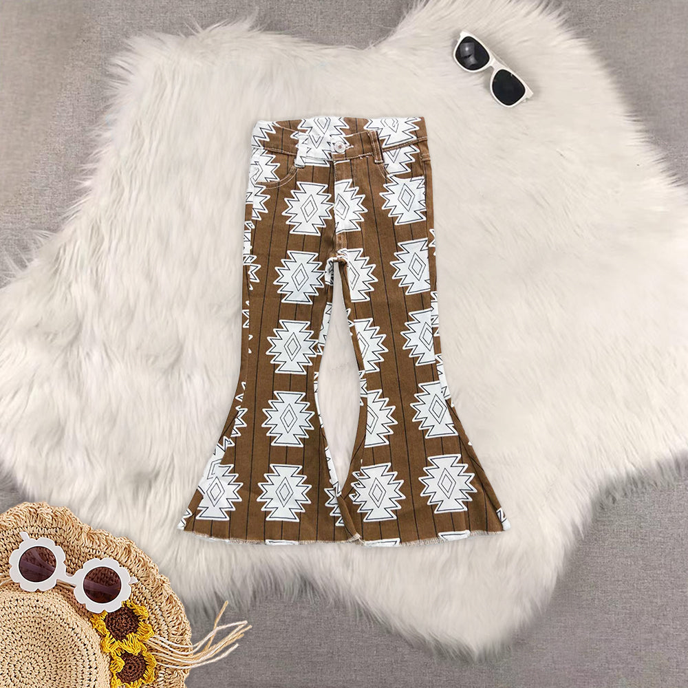 RTS NO MOQ Baby Girls Clothes Jeans: Flared & Ripped