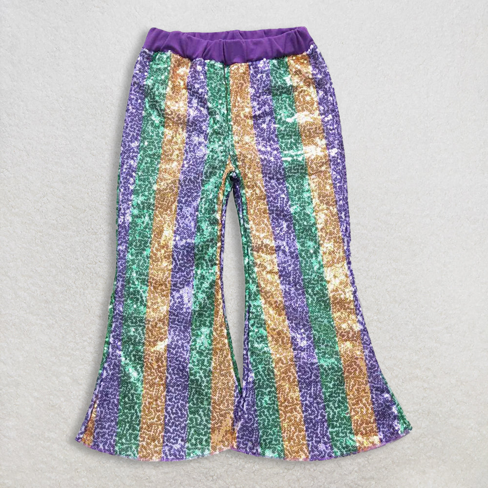 RTS NO MOQ Sibling Baby boy clothes Mardi Gras Outfit Set and top and pants