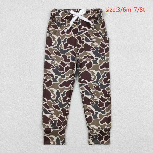 P0433 Camo brown green beige trousers