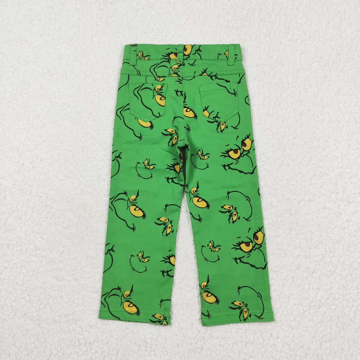 rts no moq P0485 Grinch Straight Denim Pants