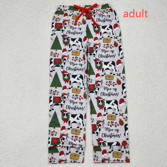 RTS NO MOQ ETA 5/7days arrived P0492 Adult female Christmas tree cow gray-red trousers