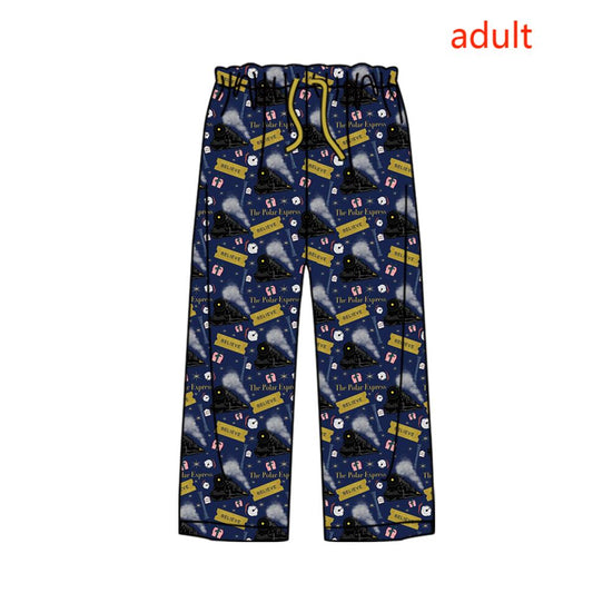 NO MOQ P0505 pre-order adult men pant believe navy blue pajamas pant-2024.6.21