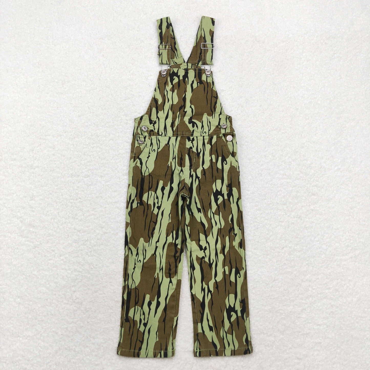 rts no moq P0534 Military green camouflage denim suspenders