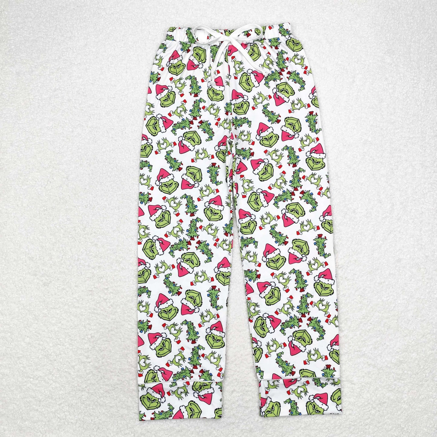 rts no moq P0542 Adult female grinch Christmas tree rose red white trousers