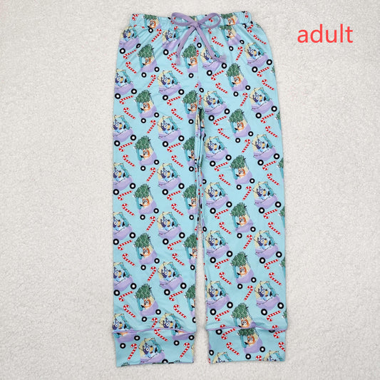 RTS NO MOQ ETA 5/7days arrived P0565 adult female bluey Christmas tree car cane blue pants