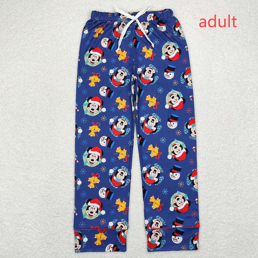 rts no moq P0568 Adult female Christmas Mickey navy blue trousers