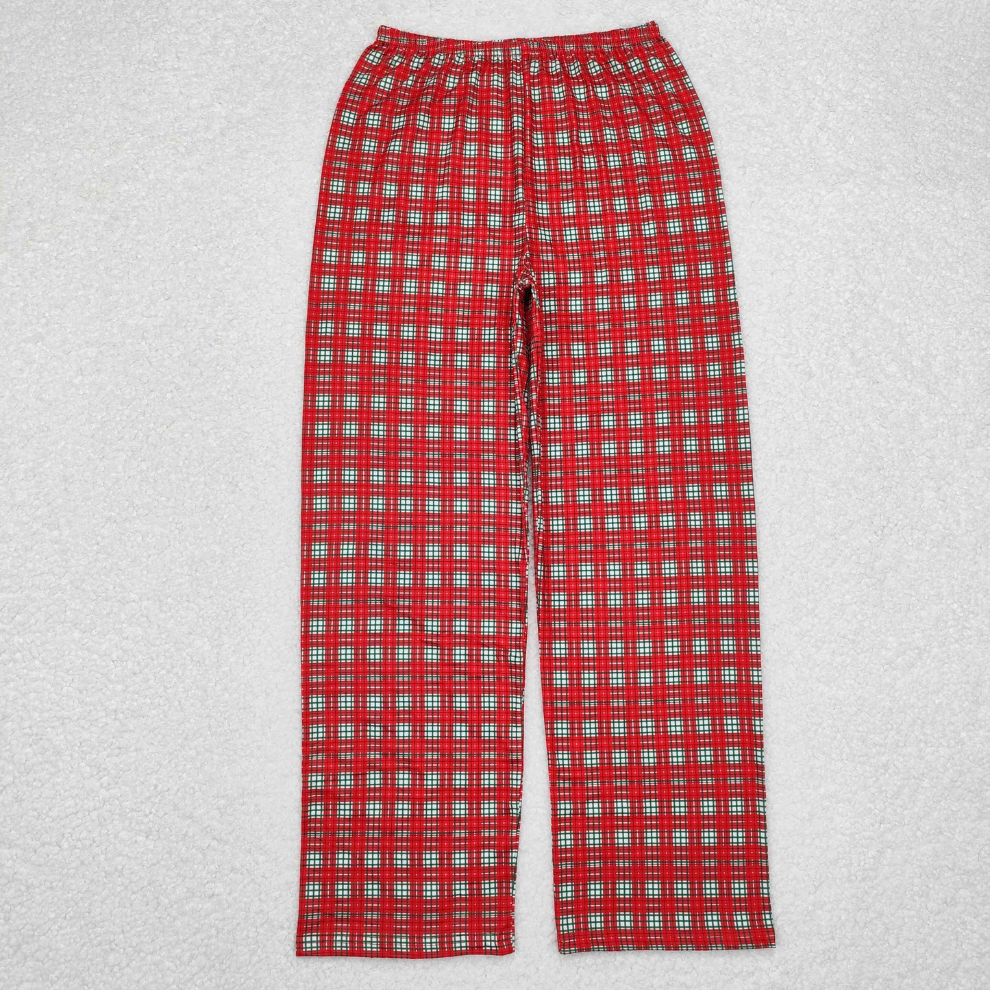 rts no moq P0569 Adult female Christmas Mickey cup plaid trousers