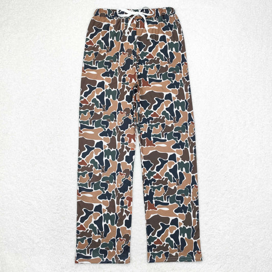 rts no moq P0586 Adult male brown green camouflage beige trousers