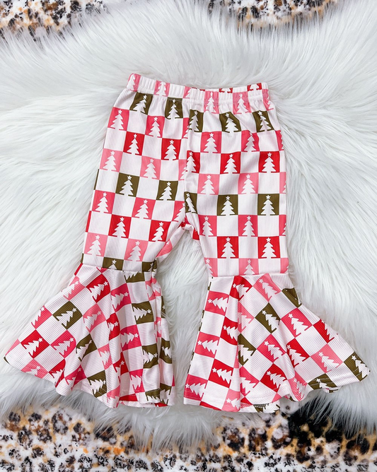 no moq P0595 pre-order baby girls clothes Christmas trees long pants-2024.8.7