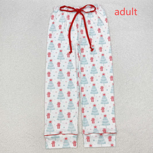 RTS NO MOQ ETA 5/7days P0614 Adult female Christmas tree gift red and white trousers