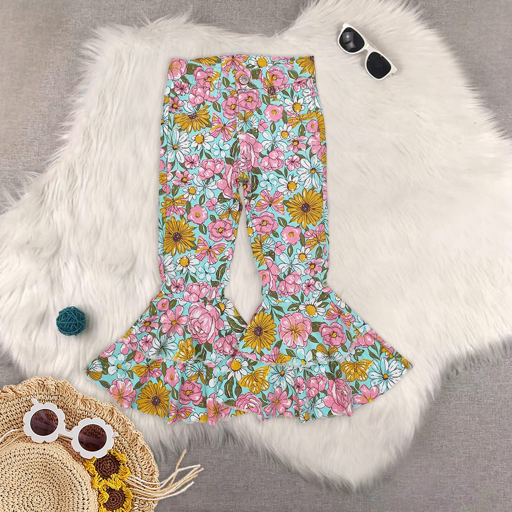 RTS NO MOQ Baby Girls and boy Clothes Jeans: Flared & Ripped