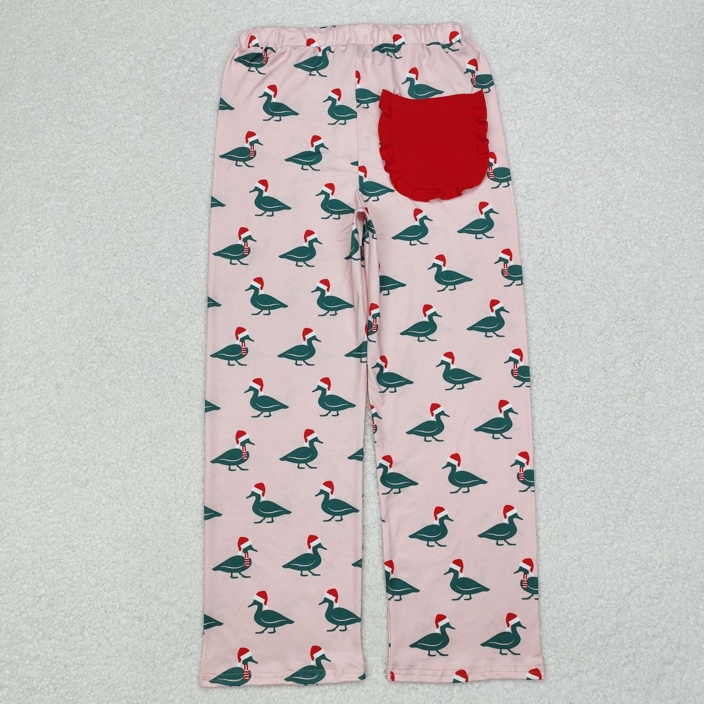 RTS NO MOQ ETA 5/7days arrived P0637 Adult female Christmas duck pink trousers