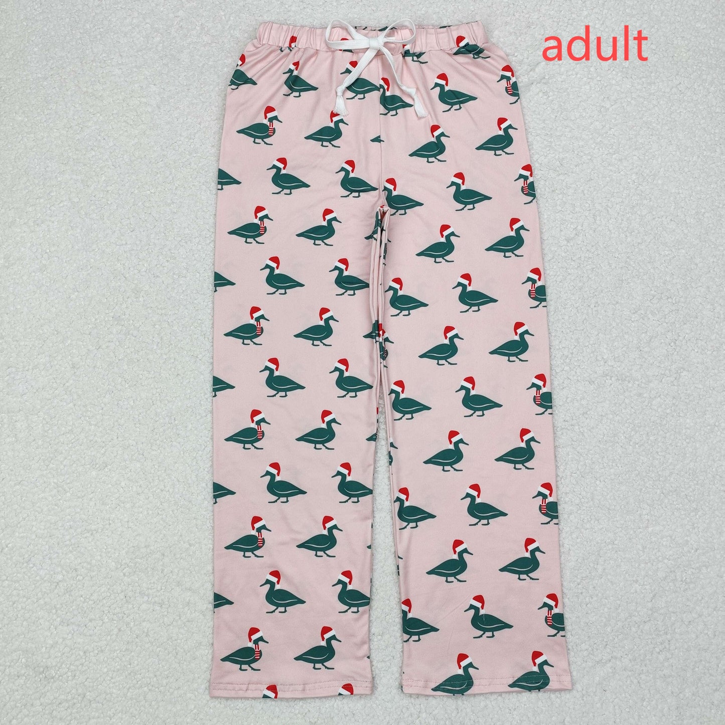 RTS NO MOQ ETA 5/7days arrived P0637 Adult female Christmas duck pink trousers