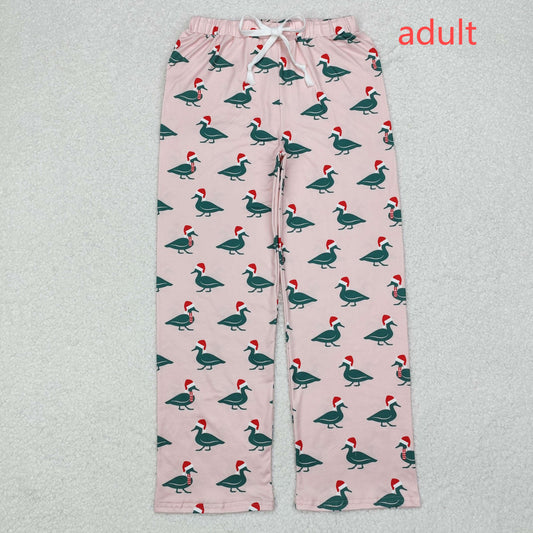 RTS NO MOQ ETA 5/7days arrived P0637 Adult female Christmas duck pink trousers