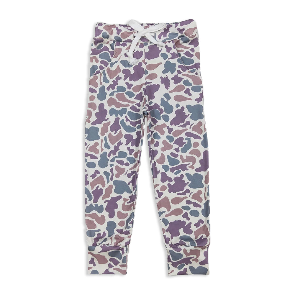 RTS NO MOQ Sibling baby boy clothes Camouflage drawstring trousers