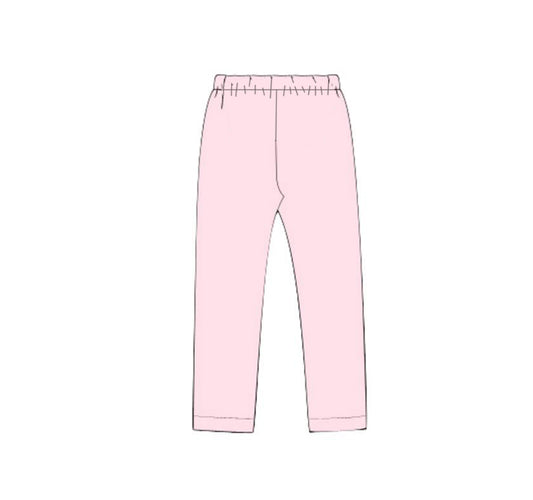 no moq P0695 pre-order baby girls clothes pink long pants-2024.10.10