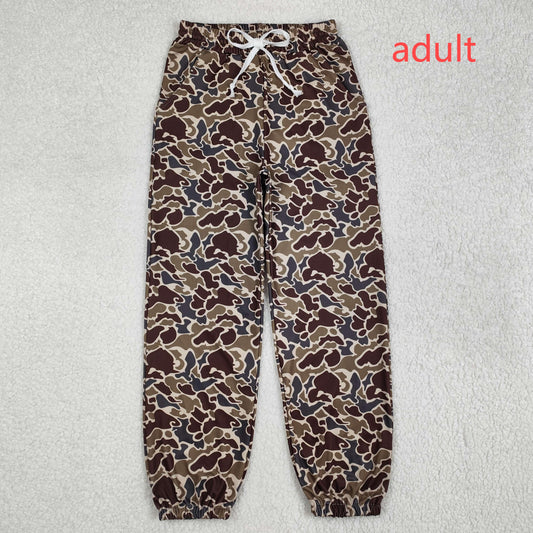 RTS NO MOQ ETA 5/7days Arrived P0724 Adult female camouflage brown green lace-up yoga pants