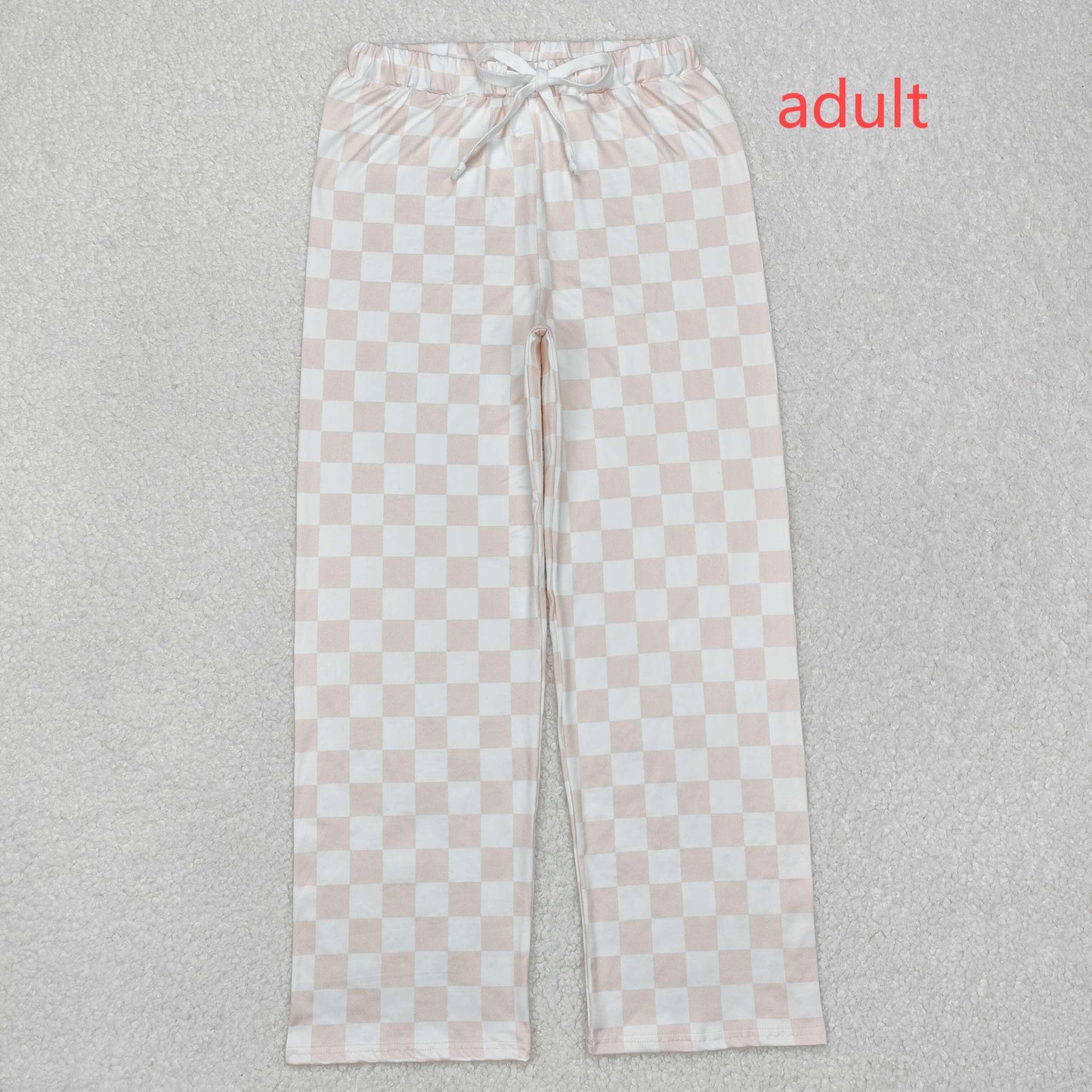 RTS NO MOQ ETA 5/7days arrived P0730 Adult female light orange plaid trousers