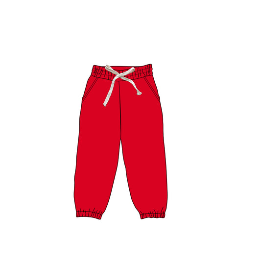 no moq P0740 pre-order baby girls clothes yoga red long pants-2025.1.6