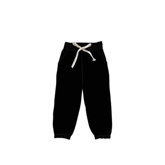 no moq P0741 pre-order baby girls clothes yoga black long pants-2025.1.6