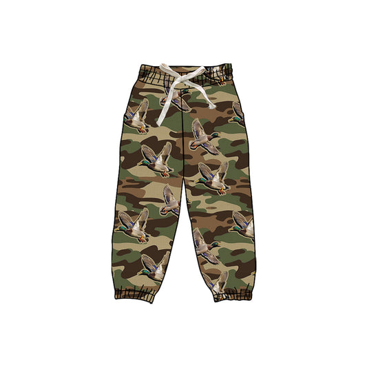 (Pre Order) No moq P0836 pre-order toddler girl clothes duck camouflage yoga long pants -2025.8.28