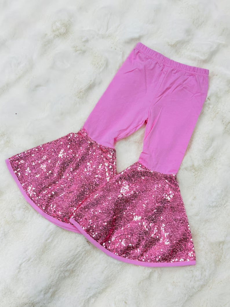(Pre Order) No moq P0853 pre-order toddler girl clothes pink long pant -2025.9.13