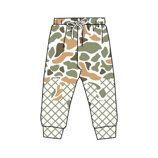 (Pre Order) No moq P0865 pre-order toddler boy clothes camouflage long pant -2025.9.17