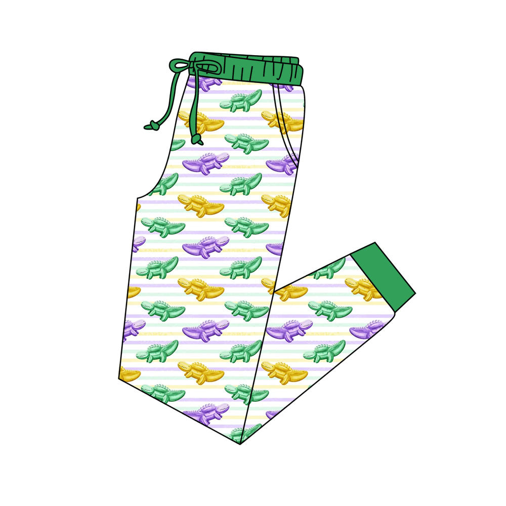 (Pre Order) No moq P0903 Pre-order adult clothes mardi gras long pant-25.10.10