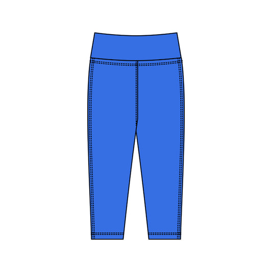 (Pre Order) No moq P0927 pre-order toddler girl clothes yoga blue long pant-2025.10.15