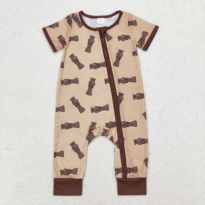 RTS NO MOQ Camo Duck Call Sibling Brother Bamboo Pajamas Clothes  50%cotton +45%bamboo +5%spandex