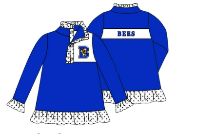 custom moq 3 eta 6-8weeks blue  girls team  pullovers jacket girls kids pullovers blue pullovers girls