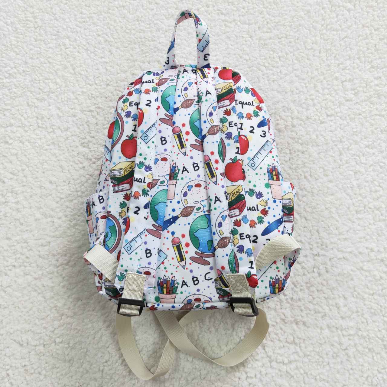 BA0072 Globe Apple White Backpack