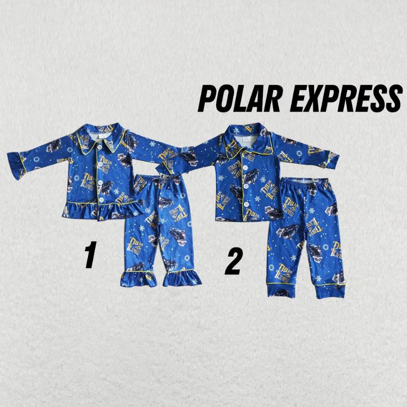 RTS NO MOQ Boys and Girls Pajama Long Sleeve and Pants Sets