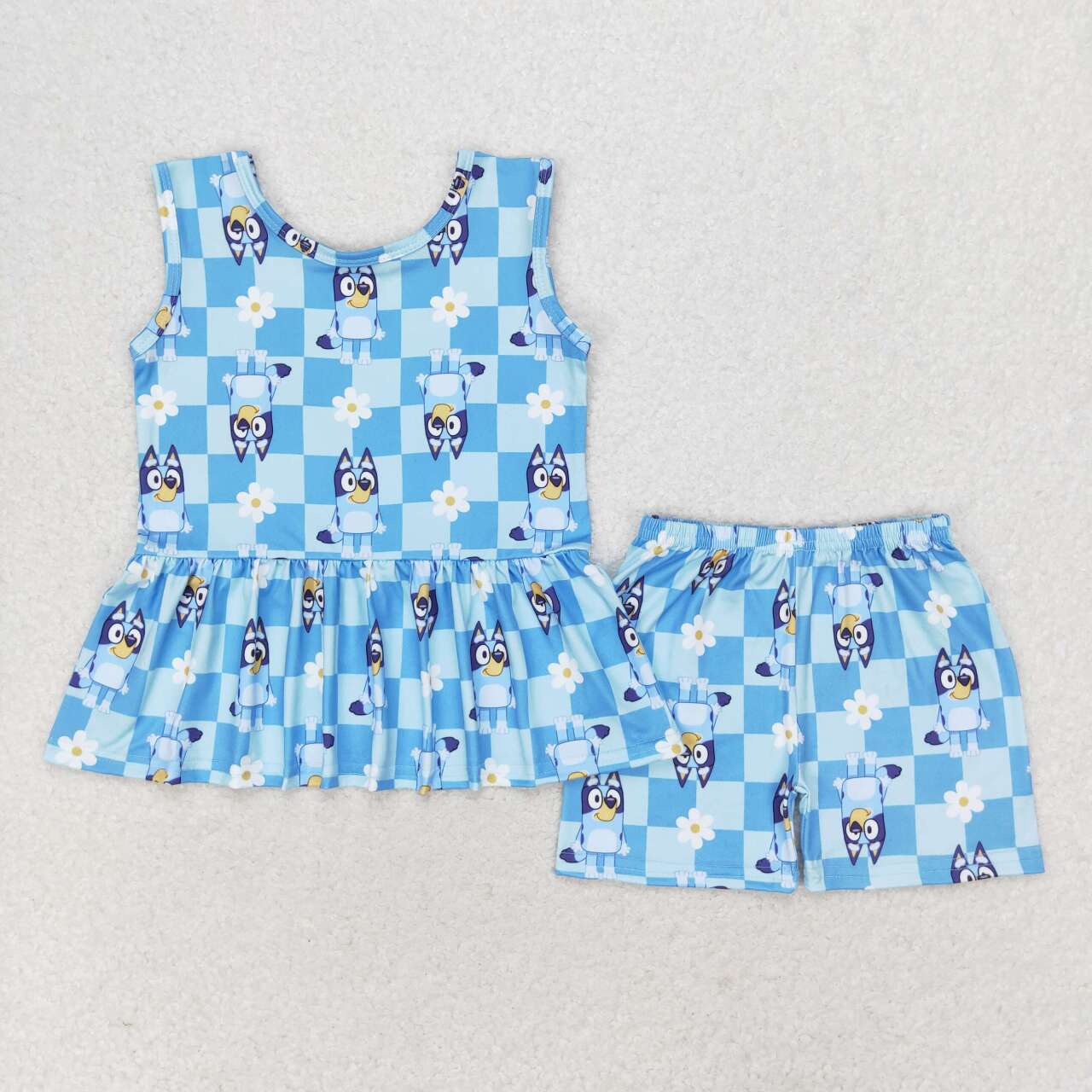 GSSO1248 rts baby girl clothes cartoon dog toddler girl summer outfit