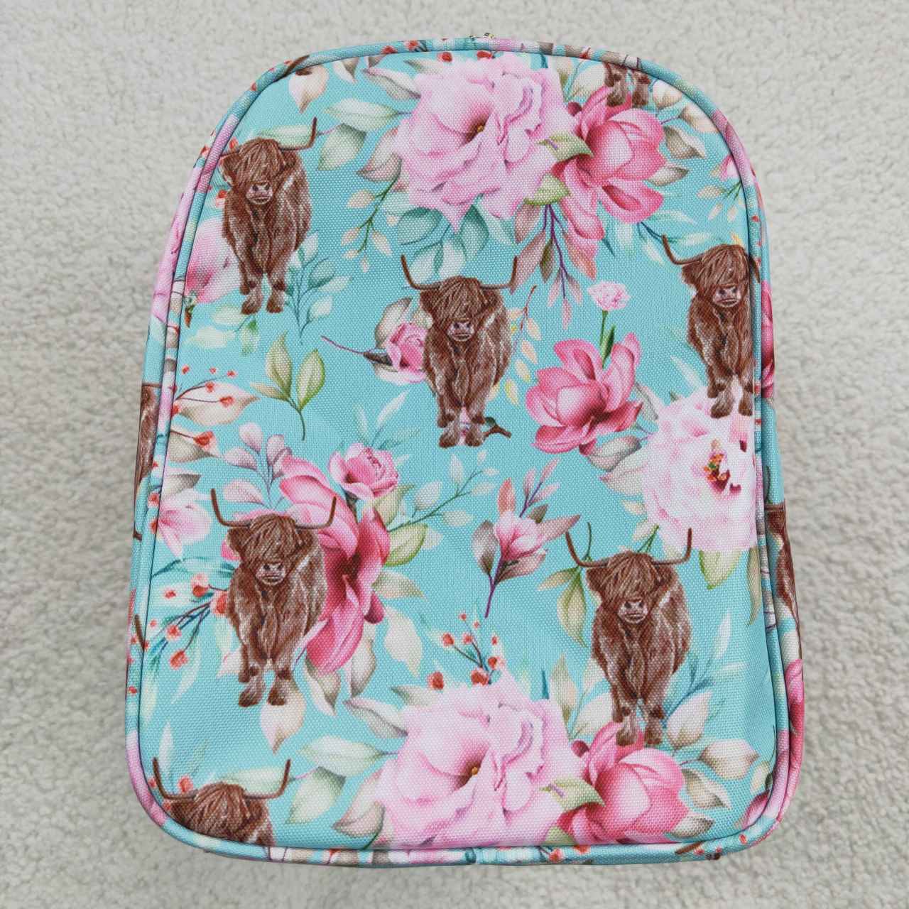 BA0084 Alpine Blossom Light Blue Gym Bag