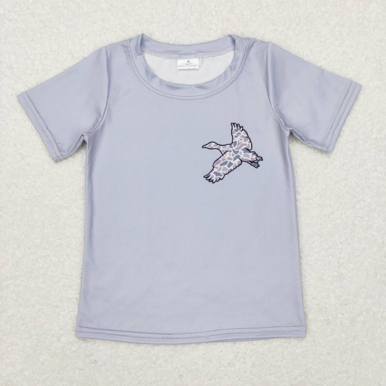 BT0462 Duck Camouflage Blue Short Sleeve Top