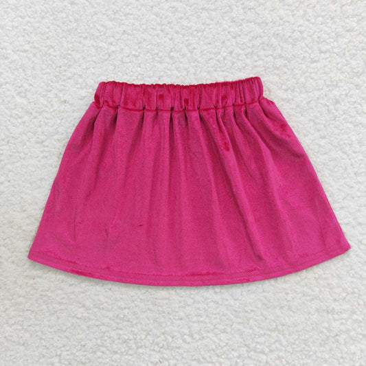 GLK0017 Rose gold velvet skirt