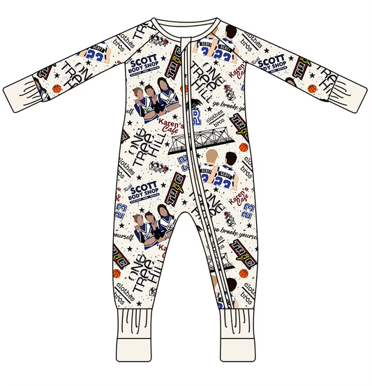 Custom moq 3 eta 7/8week moq 5 eta /4/5week Athlete - White Lettering Long Zip-Up Jumpsuit