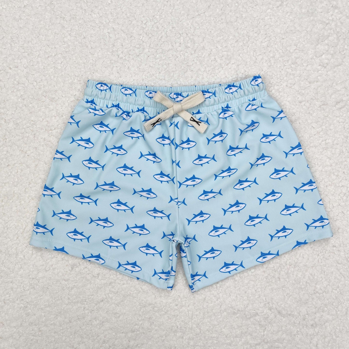 RTS NO MOQ ETA 5/7days Arrived S0171 Shark Teal Swim Shorts