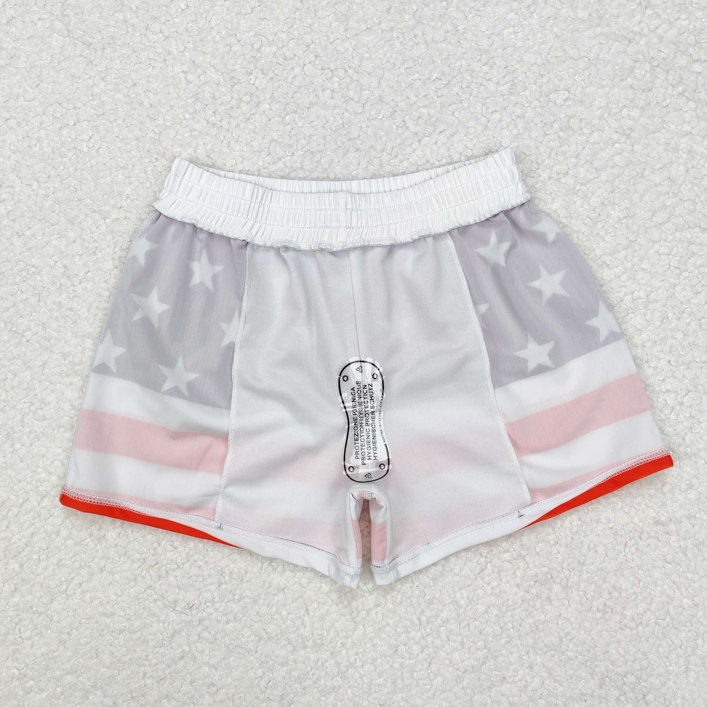 RTS NO MOQ ETA 5/7days arrived S0188 Five-pointed star red and white striped dark blue swimming trunks