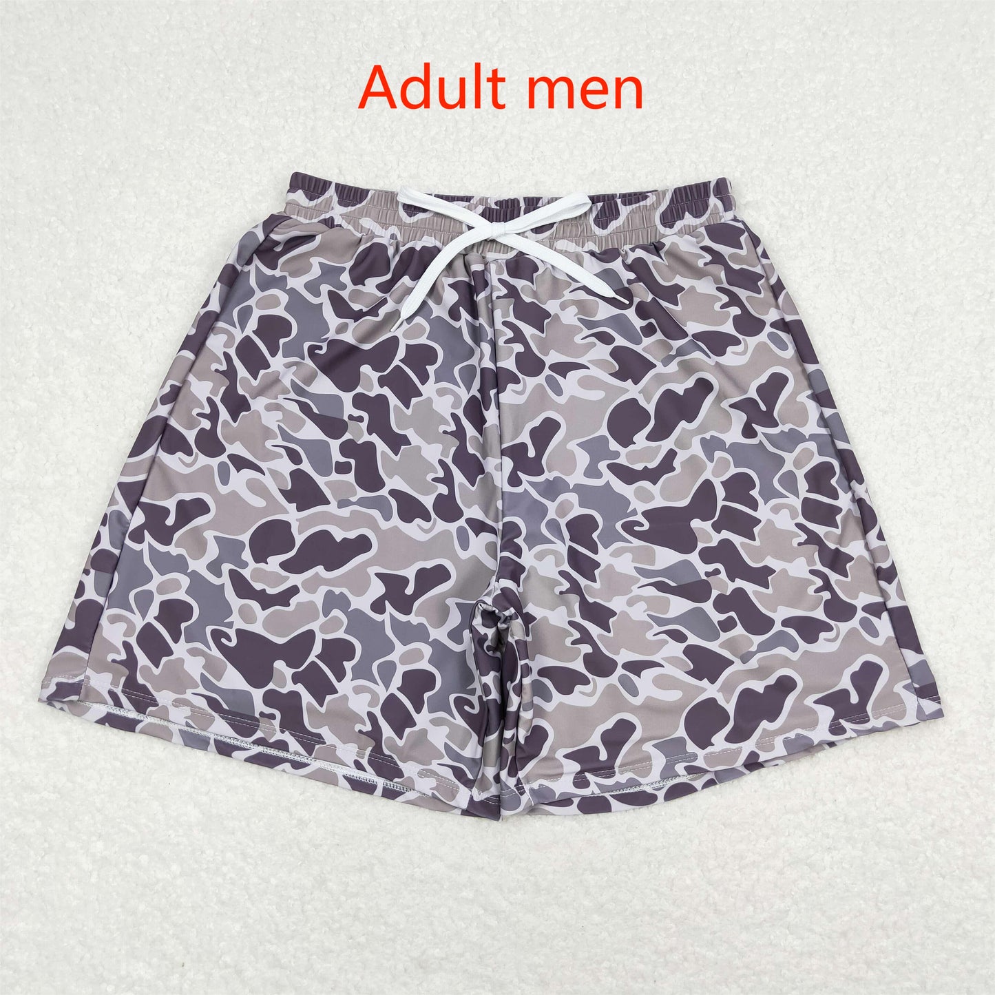 rts no moq S0323 Adult men's camouflage swimming trunks