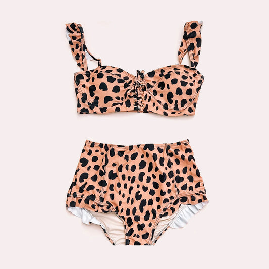 S0337 pre-order adult clothes Adult mom leopard print Summer Swimsuit adult bikini