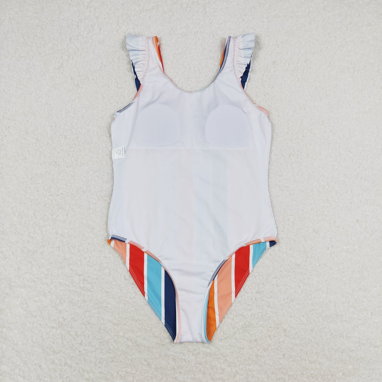 rts no moq S0341 Colorful striped one-piece swimsuit